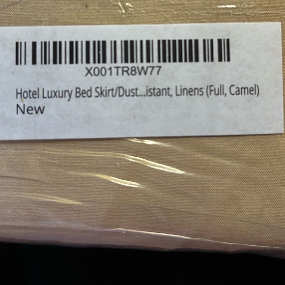 Danjor Linens -Full, Camel colored bed skirt - Picture 3 of 7